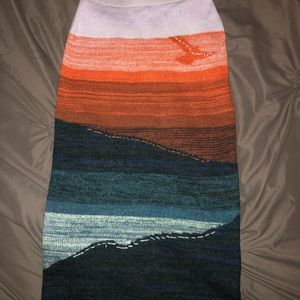 NWOT- Anthro Sunset Midi Skirt